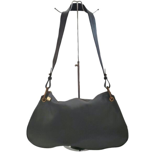 MAXX New York shoulder bag black accordion crossbody leather everyday purse - Picture 2 of 10